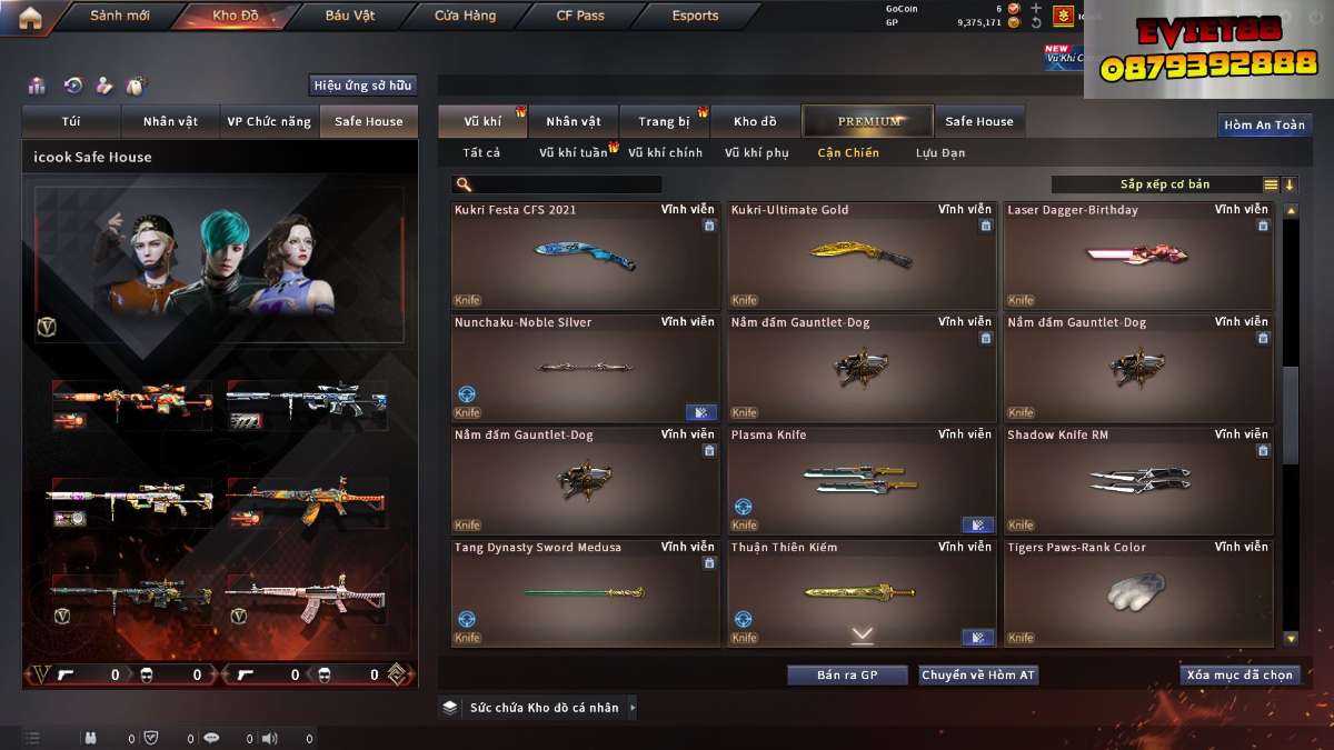 shop acc cf uy tin gia re